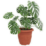 Round Flower Pot 24 pcs Brick Red 30 x 25 cm Plastic 42020291