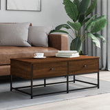 Coffee Table Brown Oak 100x51x40 cm Engineered Wood 833974