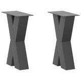 Coffee Table Legs X-Shaped 2 pcs Anthracite 28x cm Steel 4012950