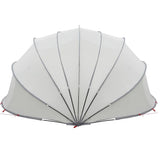 Pool Dome Folding Manual Grey and Orange 592 x 590 x 275 cm 42001133