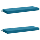 2-Piece Bench Cushions SOEST 2 pcs 100% Polyester Light Blue 949703