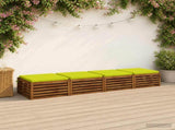 4-Piece Seat Cushions SOEST 4 pcs 100% Polyester Bright Green 944672