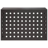 Air Conditioner Cover Black 90 x 40 x 60 cm Steel 8014122