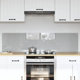 Kitchen Backsplash 2 pcs Light Grey 80 x 40 cm Tempered Glass 3415449