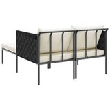 Sunbed Anthracite 153 x 115 x 69.5 cm Powder-Coated Steel 42004136