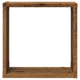 Wall Cube Shelves 6 pcs Old Wood 30x15x30 cm Engineered Wood 856578