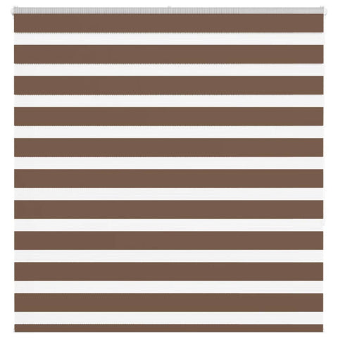 ZNTS Zebra Blind Brown 140x150 cm Fabric Width 135.9 cm Polyester 4014347
