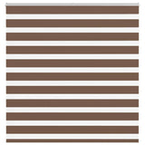 Zebra Blind Brown 145x150 cm Fabric Width 140.9 cm Polyester 4014348