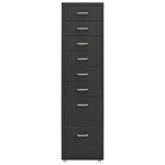 ZNTS Mobile File Cabinet Anthracite 28x41x109 cm Metal 335923