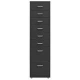 ZNTS Mobile File Cabinet Anthracite 28x41x109 cm Metal 335923