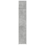 Slim Storage Cabinet Concrete Grey 40x42.5x225 cm Engineered Wood 3281276