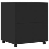 Printer Stand with Wheels Black 60x50x67 cm 840626