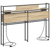 Storage Headboard with Shelf Sonoma oak 160 cm Engineered wood 859651