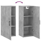 Wall Mounted Cabinet Concrete Grey 34.5x34x90 cm 828864