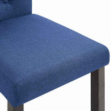Dining Chairs 2 pcs Blue Fabric 249237