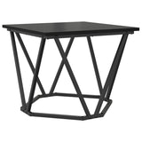 ZNTS Side Tables 2 pcs Black Oak Engineered Wood 868267