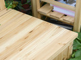 Wood Storage Bench for Patio Furniture, Outdoor Garden Seating Tools T3398P322075