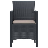 Garden Chair 2 pcs Anthracite 53 x 49 x 85 cm Polypropylene 847449