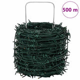 Barbed Wire Green 100 m PVC-coated Steel 42010309