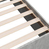 Bed Frame without Mattress Concrete Grey 135x190 cm Double 3281038