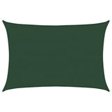 Sunshade Sail 160 g/m Dark Green 5x7 m HDPE 311467