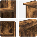 Reception Desk Smoked Oak 100x50x103.5 cm Engineered Wood 3324164