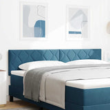 Headboard Height Adjustable Dark blue 180 cm Velvet 42007278