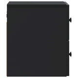 Wall-Mounted Bedside Cabinet Black 33 x 34.5 x 40 cm 897957