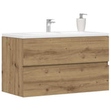 Sink Cabinet Artisian Oak 90x38.5x45 cm Engineered Wood 856250