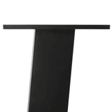 ZNTS Coffee Table Legs 4 pcs Black 42 cm Steel 4012500