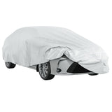 Car Cover for Sedan with Buckle Straps Full Silver L 4008927