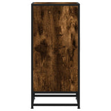 Sideboard Smoked Oak 35.5x35x76 cm Engineered Wood and Metal 848941
