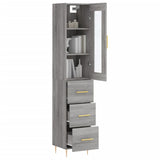 Highboard Grey Sonoma 34.5x34x180 cm Engineered Wood 3199231