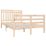 ZNTS Bed Frame without Mattress Small Double Solid Wood 3100624