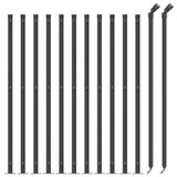 Wire Mesh Fence with Flange Anthracite 0.8x25 m 154328