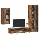 TV Cabinet Set with Shelf FLORIN 3 pcs Old Wood Engineered Wood 3397952