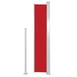 Patio Retractable Side Awning 100x500 cm Red 48385