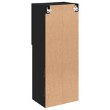 TV Cabinet with LED Lights Black 40.5x30x102 cm 837058