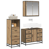 Bathroom Furniture Set 3 pcs Artisan Oak Engineered Wood 3402537