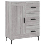Highboard Grey Sonoma 69.5x34x180 cm Engineered Wood 3190027