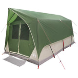 Tunnel Tent with Roof Green 8-Person Polyester and Steel 42028657