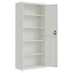 ZNTS File Cabinet Light Grey 90x40x240 cm Steel 3188321