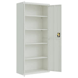 File Cabinet Light Grey 90x40x240 cm Steel 3188321