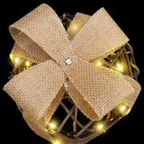 Gift Box Decoration 3 pcs Warm white 20 x 20 x 20 cm Rattan 42019090