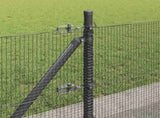 Welded Wire Fence with Concrete Base 100 x 0.6 m 3352610