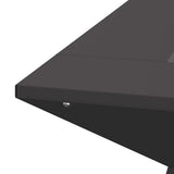 Fire Pit Black 60 x 60 x 50 cm Steel 858924