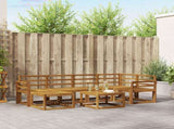 Outdoor Sofa Set 7 pcs Natural Solid Acacia Wood 3366672