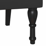 Bench Black 119.5 x 64.5 x 75 cm Faux Leather 42019299