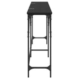 Console Table Black Oak 180 x 30 x 75 cm Engineered Wood 882880