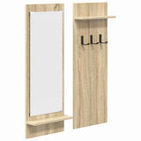 Wall-Mounted Coat Rack with Shelf Sonoma Oak 70 x 10 x 90 cm 874525